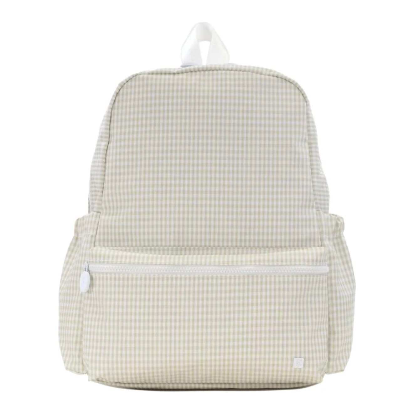 Trvl Backpack: Gingham Pearl Grey