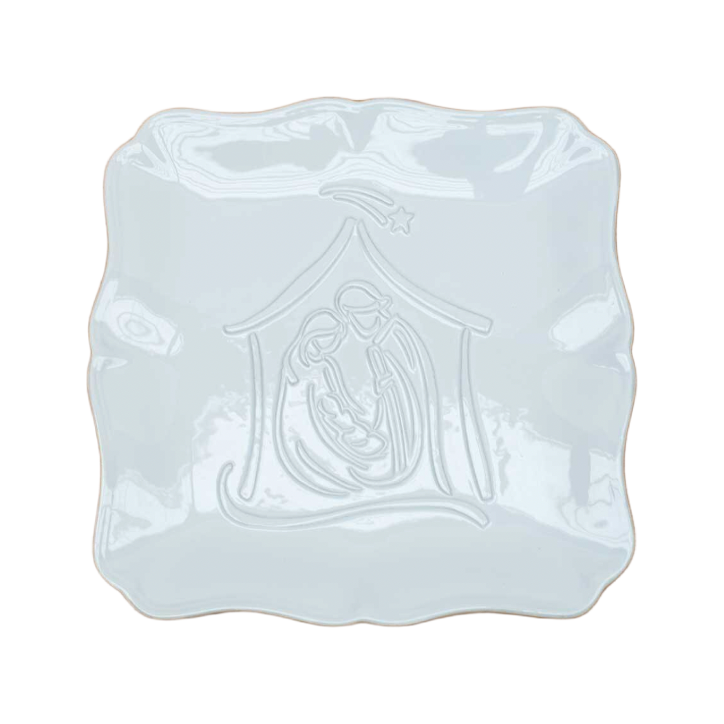 Nativity Embossed Platter