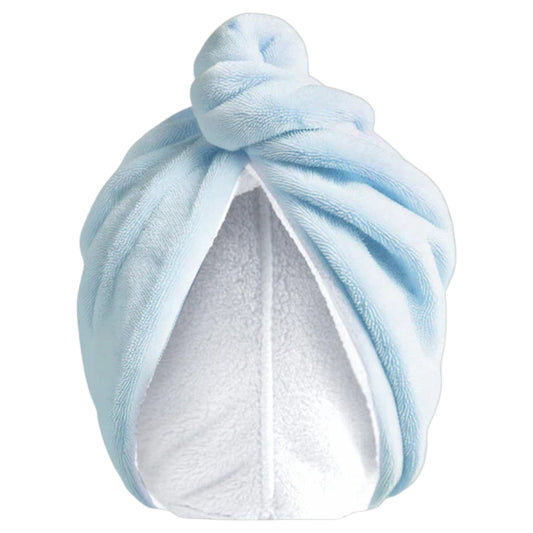 Blue Towel Hair Wrap