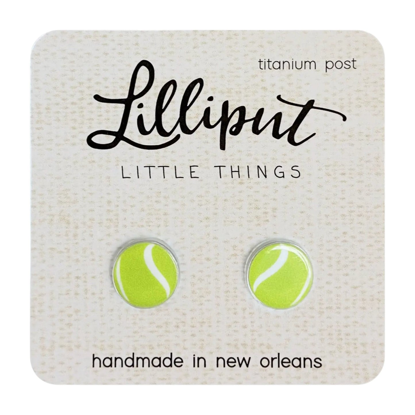 Tennis Ball - Lilliput Earrings