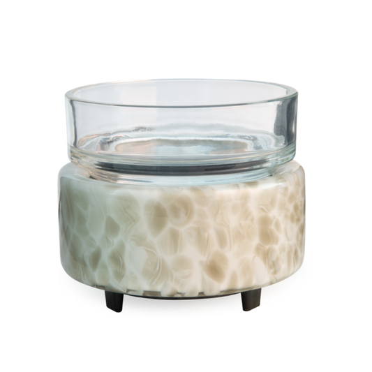 2-in-1 Classic Warmer: Swirl Glass