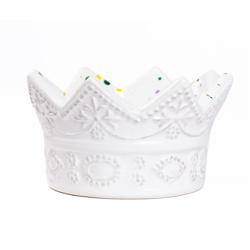 Mardi Gras Crown Bowl