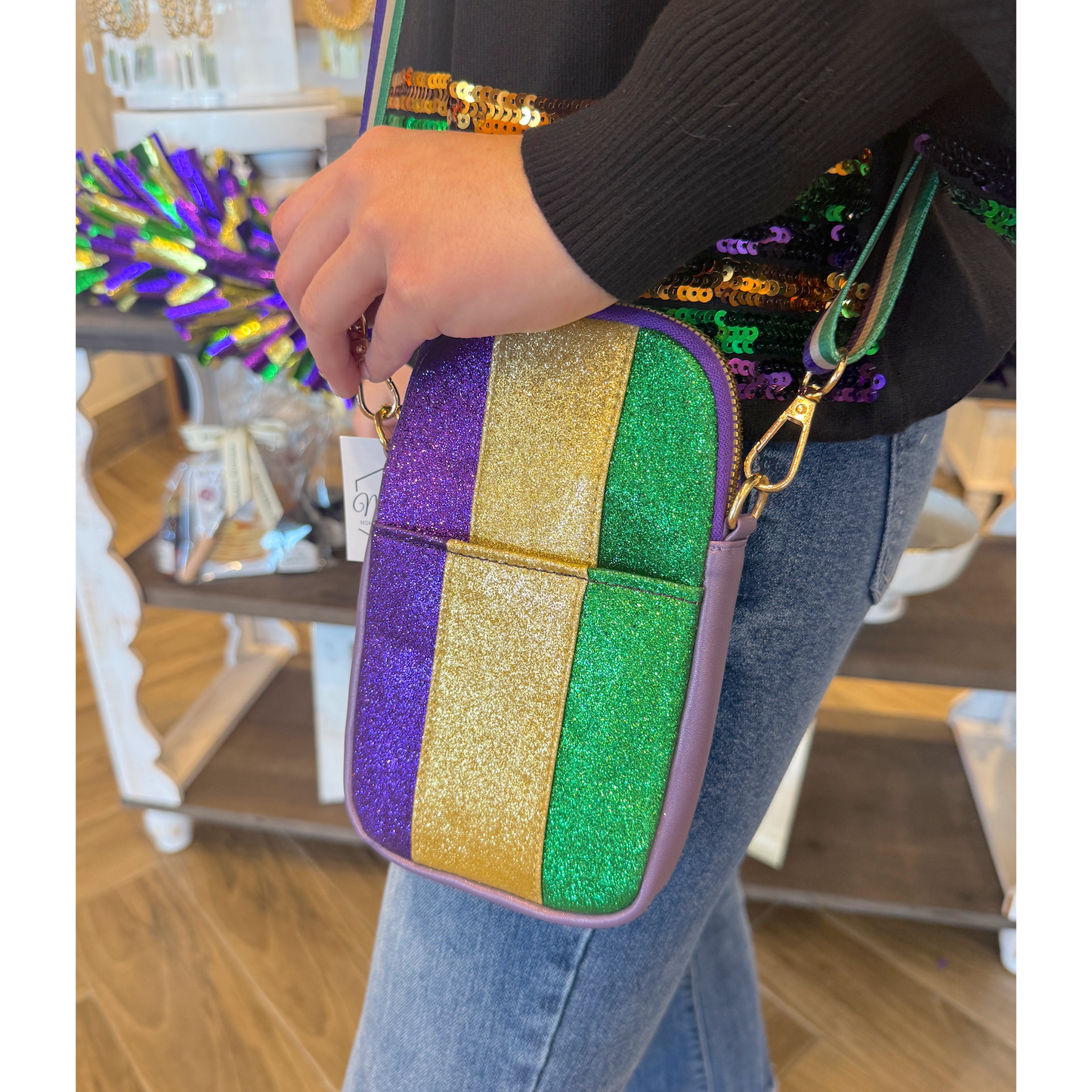 Mardi Glitter Crossbody