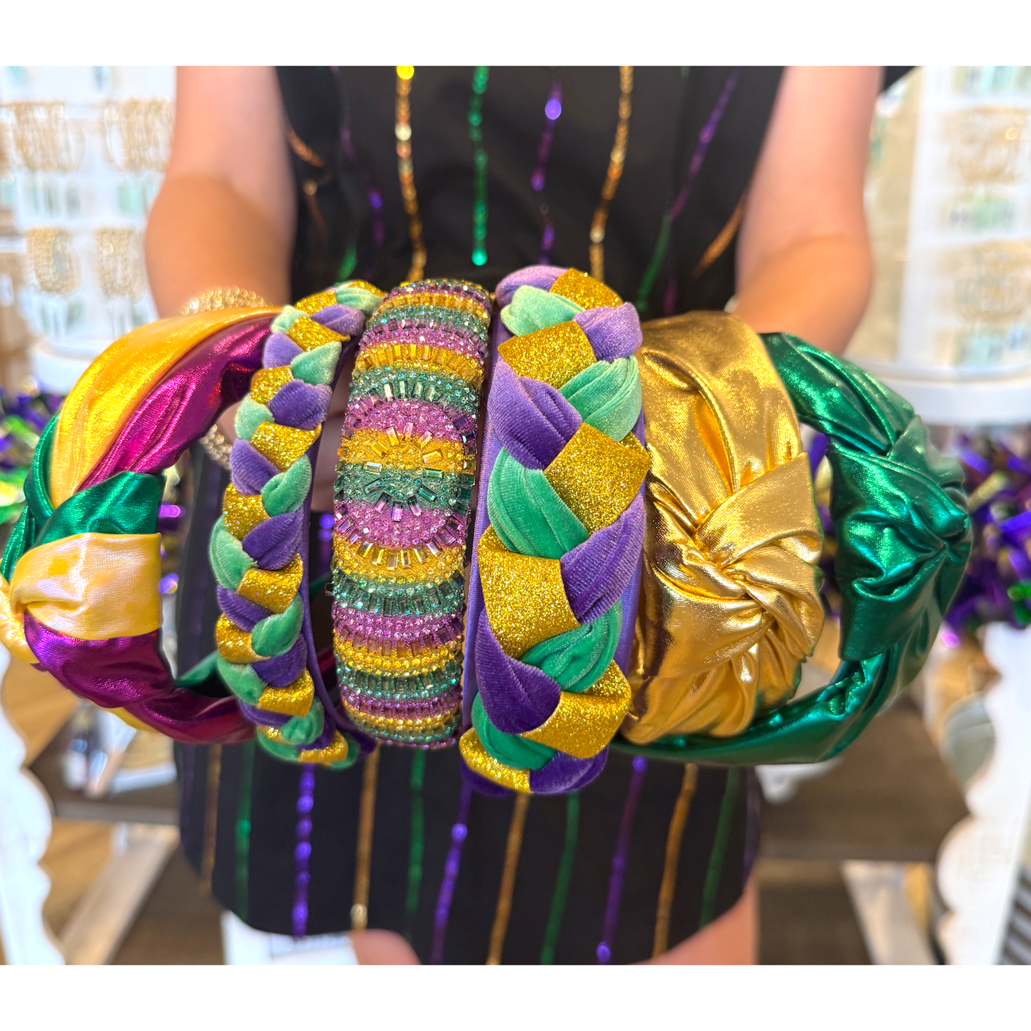 Metallic Knot Headband: Mardi