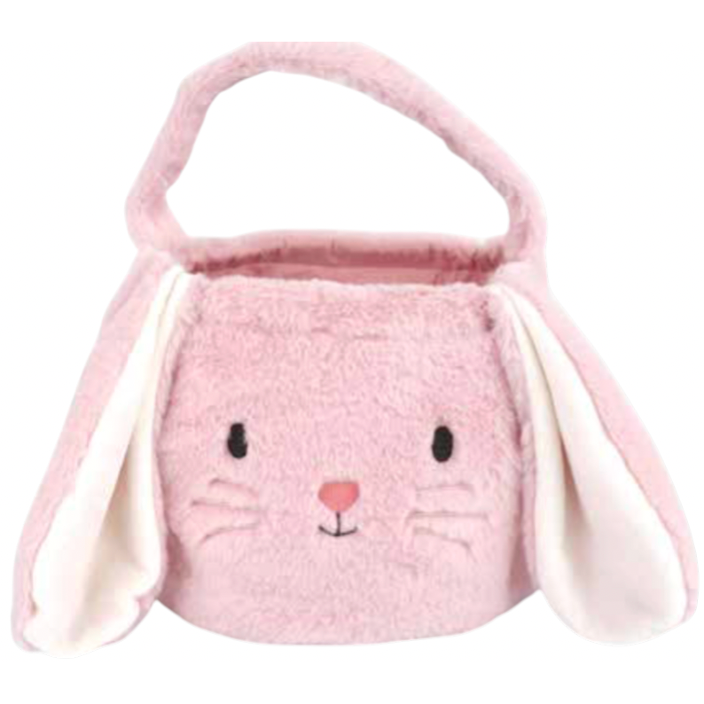 Pink - Fluffy Bunny Basket