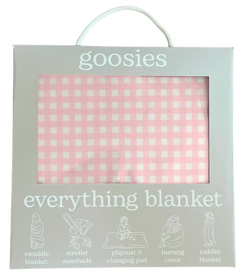 Cottage Pink Gingham Everything Blanket