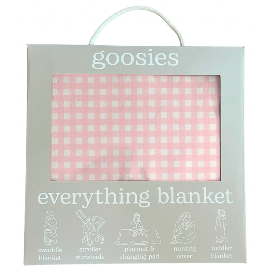 Cottage Pink Gingham Everything Blanket