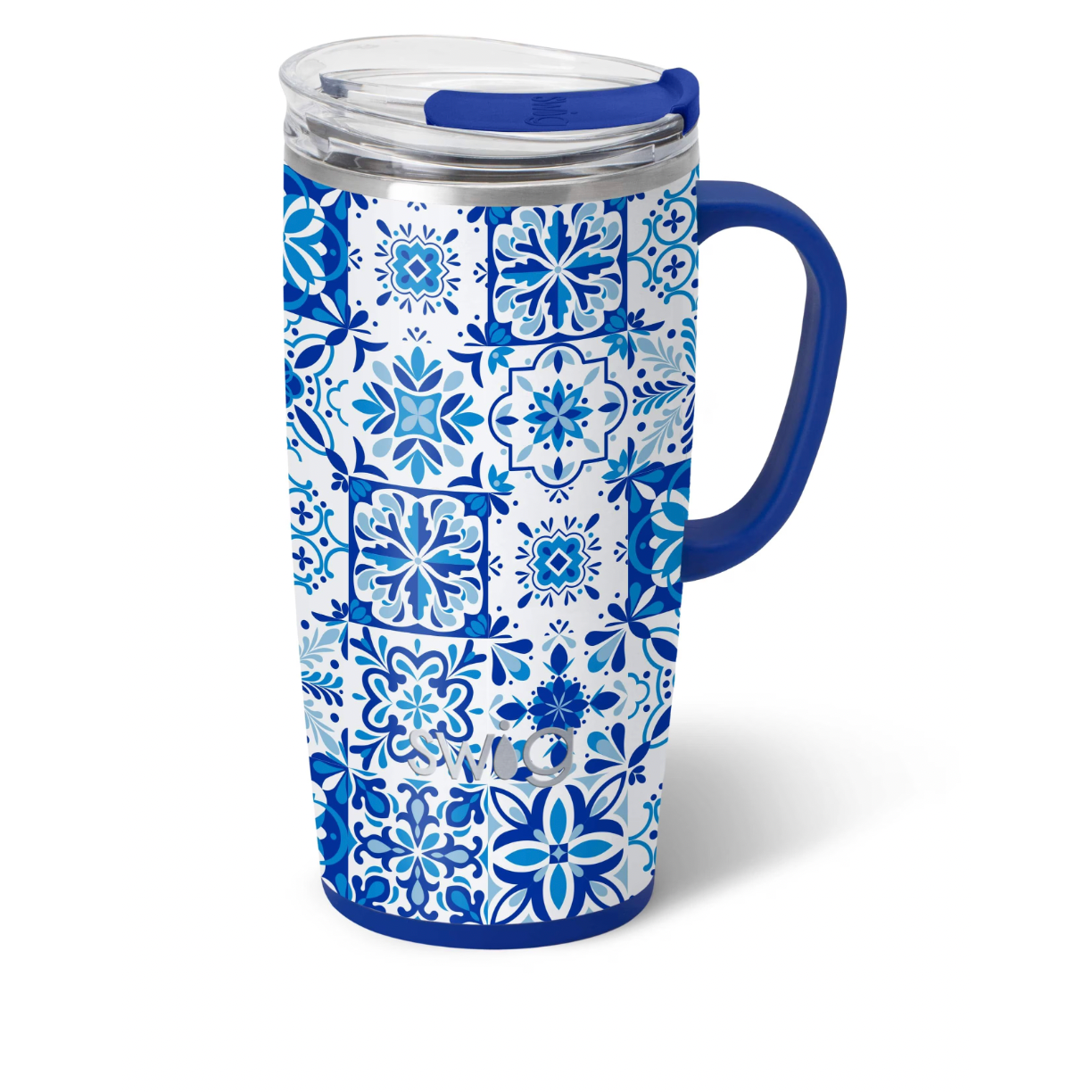 Indigo Tiles - Travel Mug