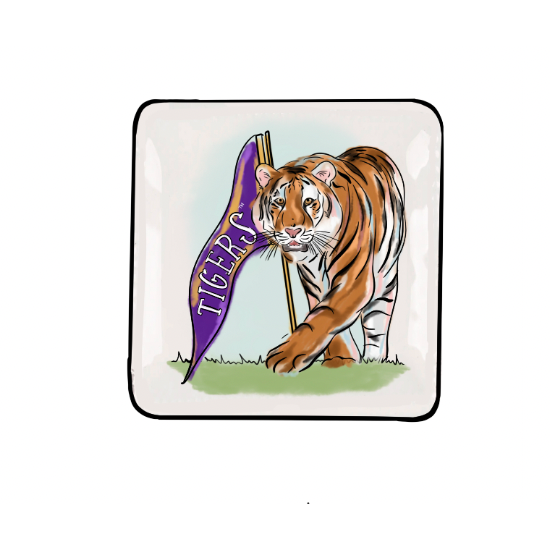 LSU Mascot Trinket Tray