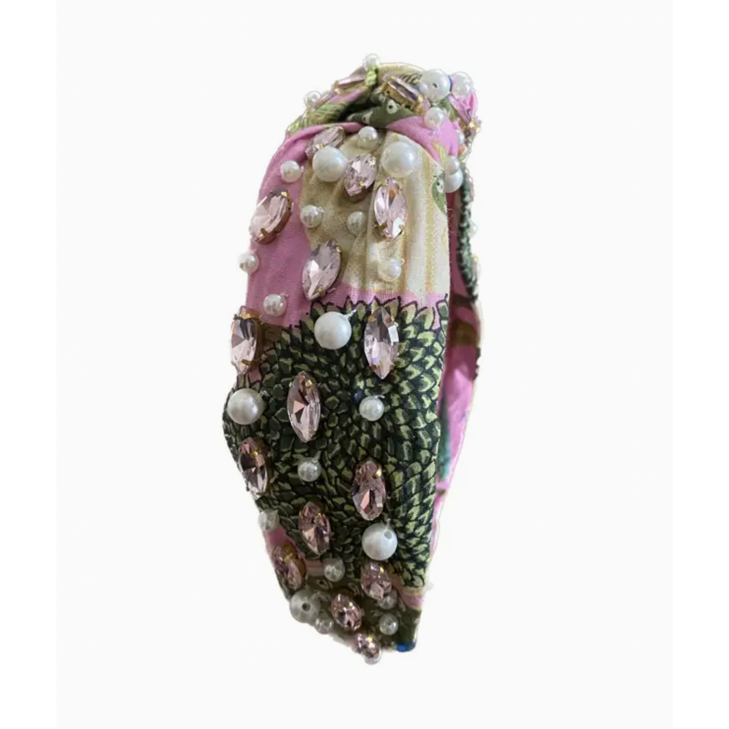 Pink Peacock Headband