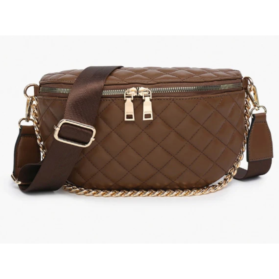 Sylvie Quilted Bag: Chocolate