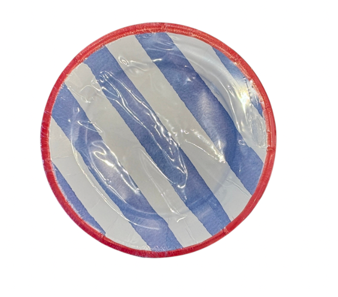 Cafe Stripe Party Plates
