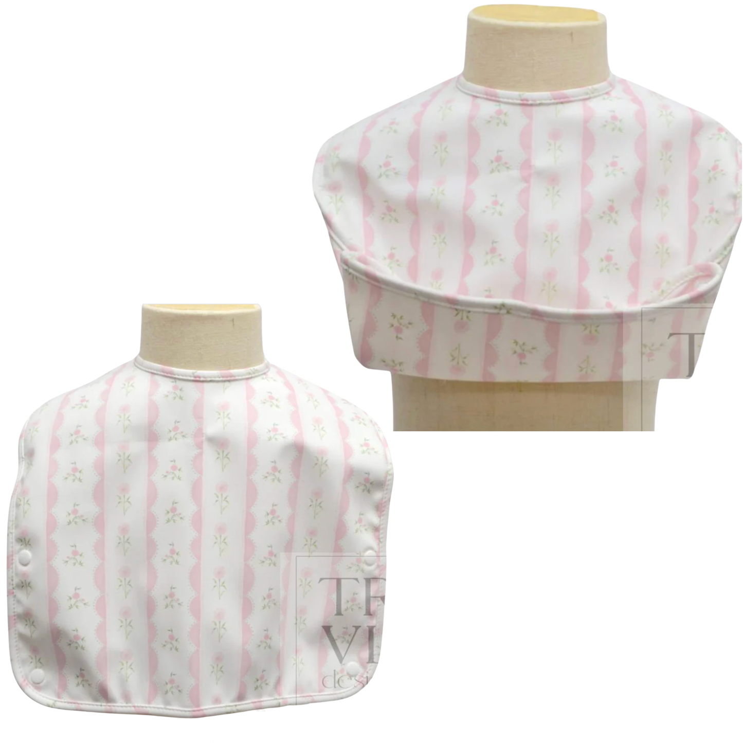 Trvl Bib - Ribbon Floral: Pink