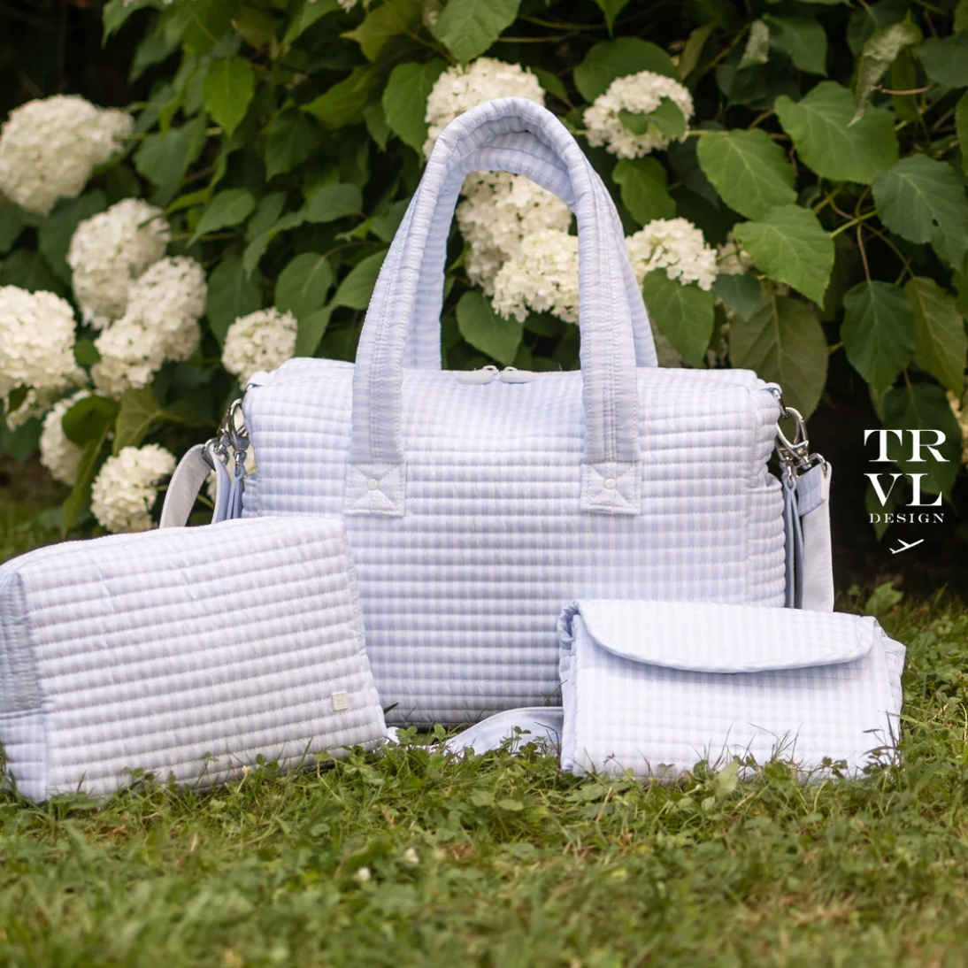 Quilted Bundle: Blue Stripe