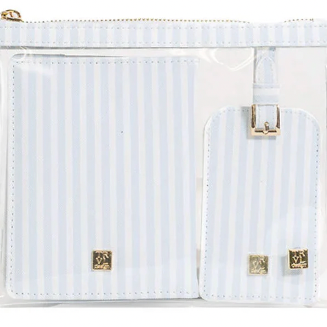 Luxe 3pc Set: Blue Stripe