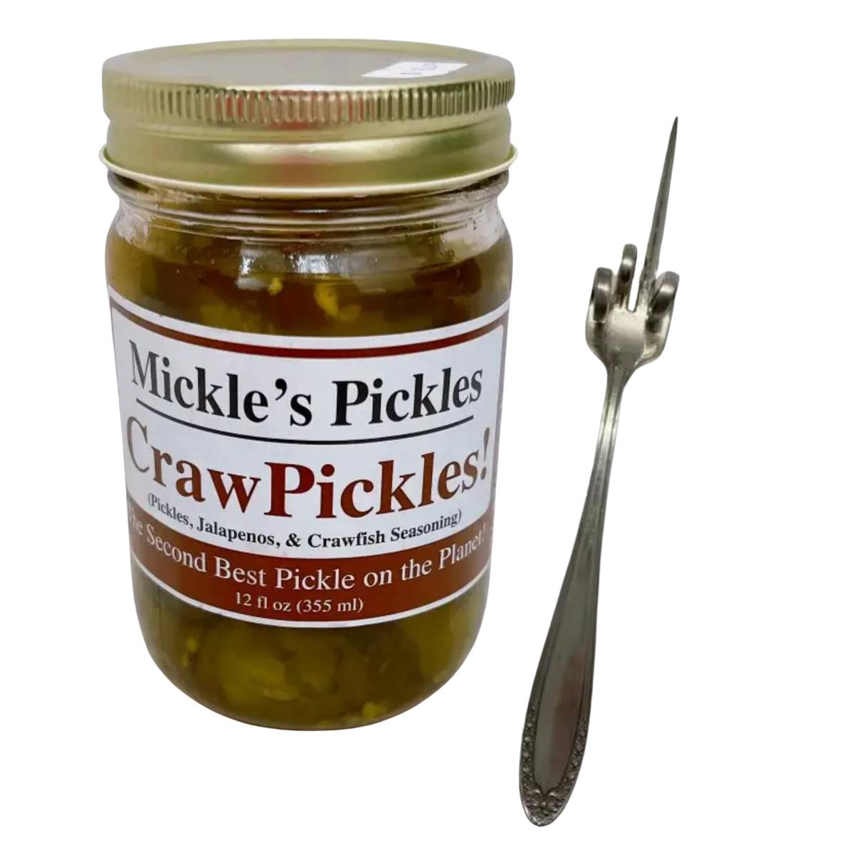 Craw Pickles Jar w/ Fork