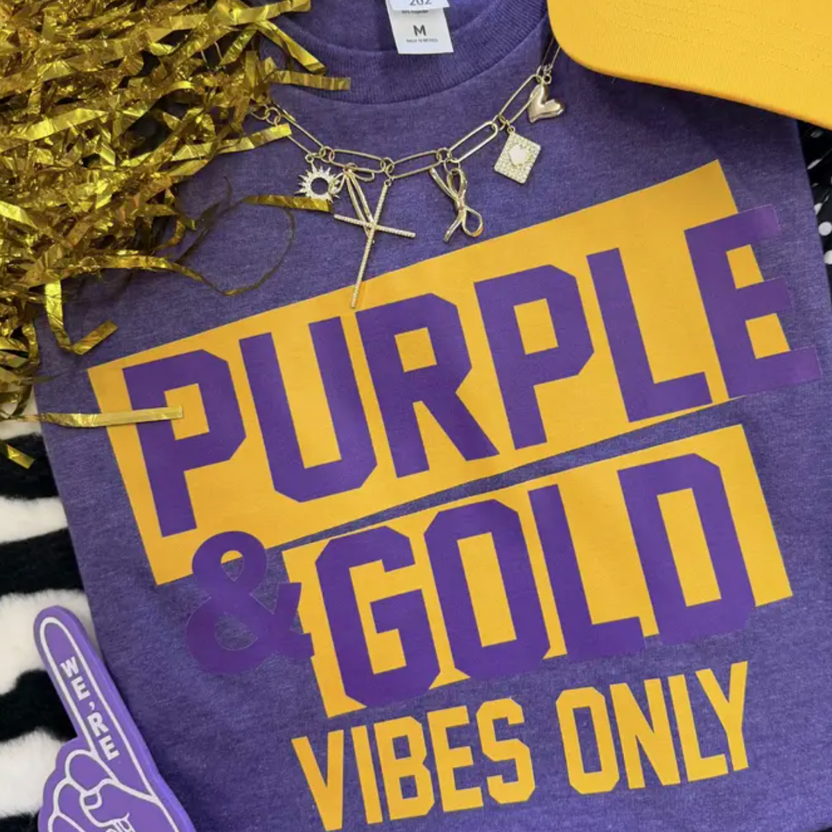 Purple & Gold Vibes Tee: