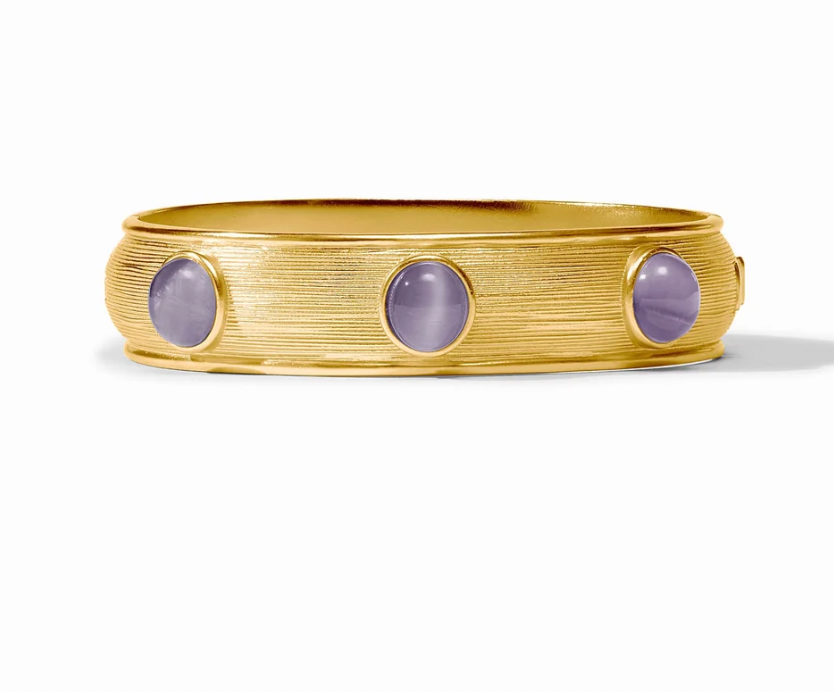 Cobblestone Stone Bangle - Blue Cats Eye - Small