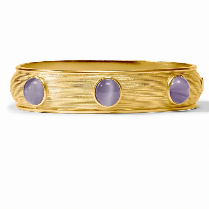 Cobblestone Stone Bangle - Blue Cats Eye - Small