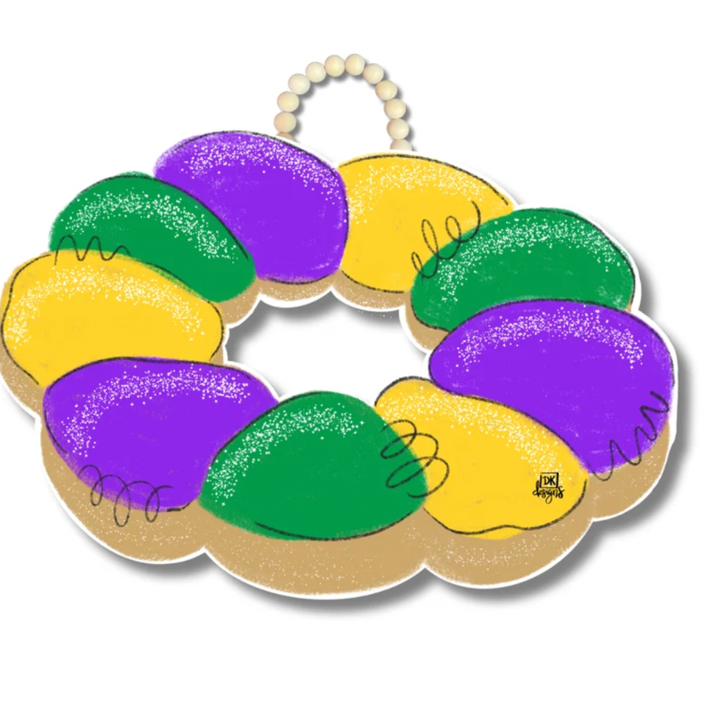 King Cake Door Hanger