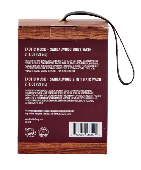Man Bar Travel Duo: Exotic Musk & Sandalwood