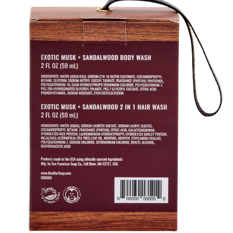 Man Bar Travel Duo: Exotic Musk & Sandalwood