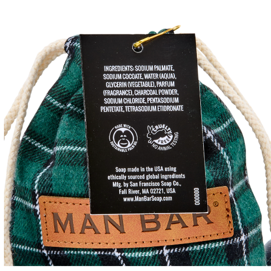 Man Bar: Bag of Coal Soaps