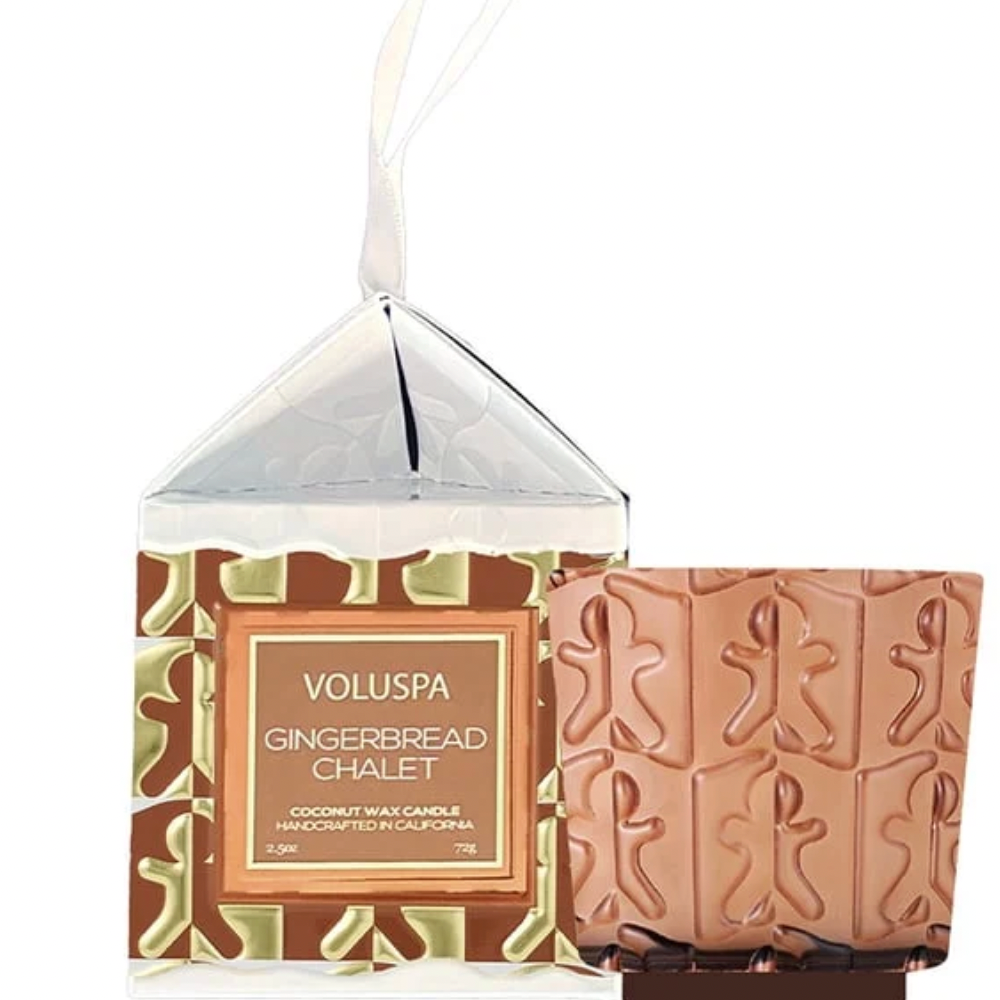 Gingerbread Chalet Pedestal Ornament