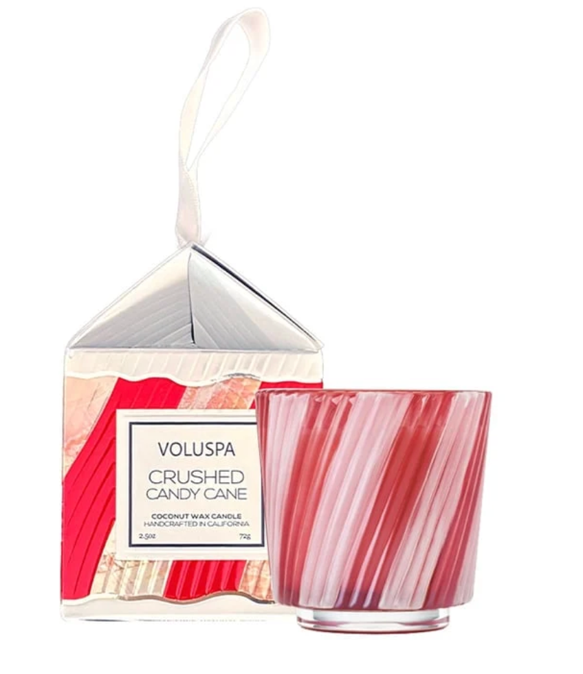 Crushed Candy Cane Pedestal Ornament