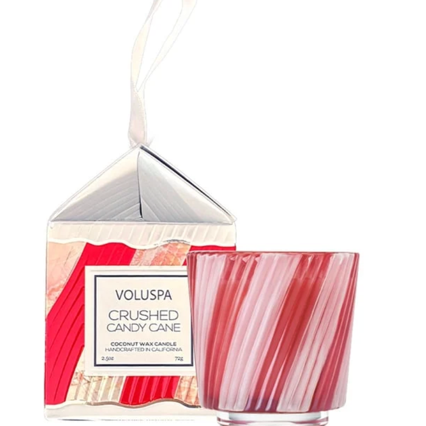 Crushed Candy Cane Pedestal Ornament