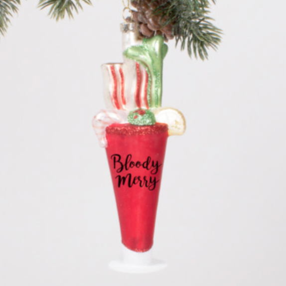 Bloody "Merry" Ornament