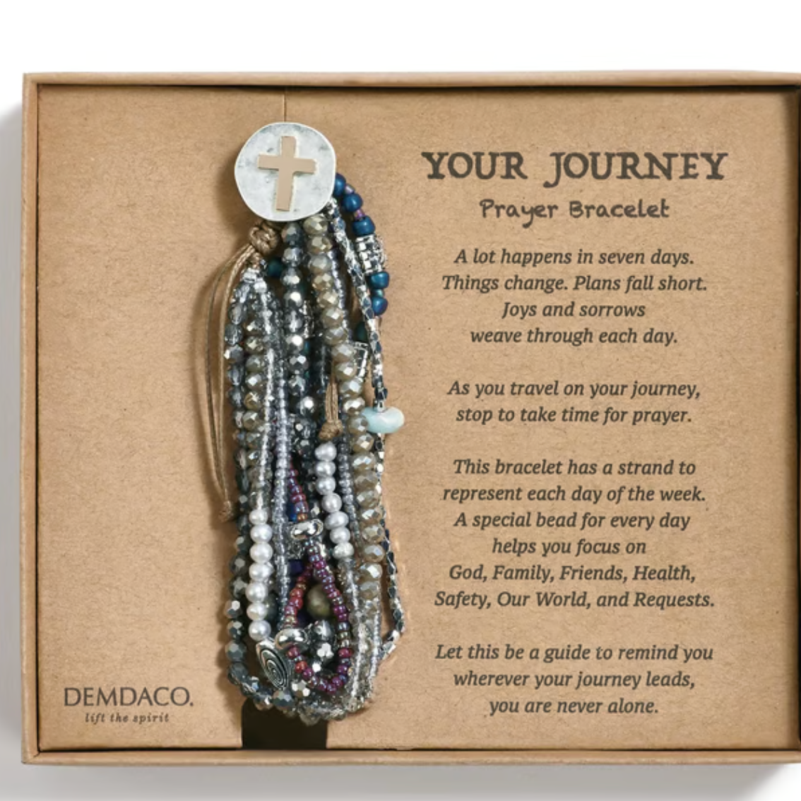 Journey Prayer Bracelet - Gray