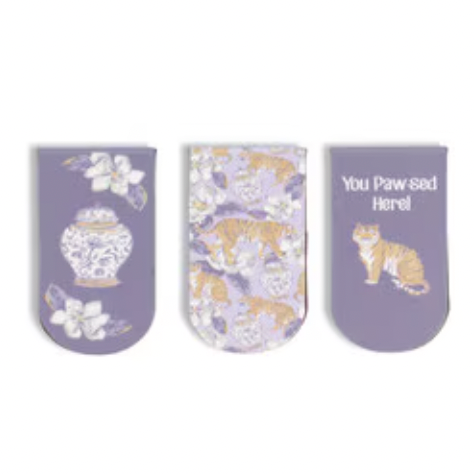 Tiger Magnetic Bookmark Set