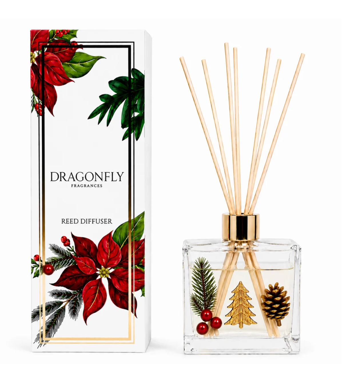 Poinsettia Botanical Diffuser - Yuzu + Jasmine