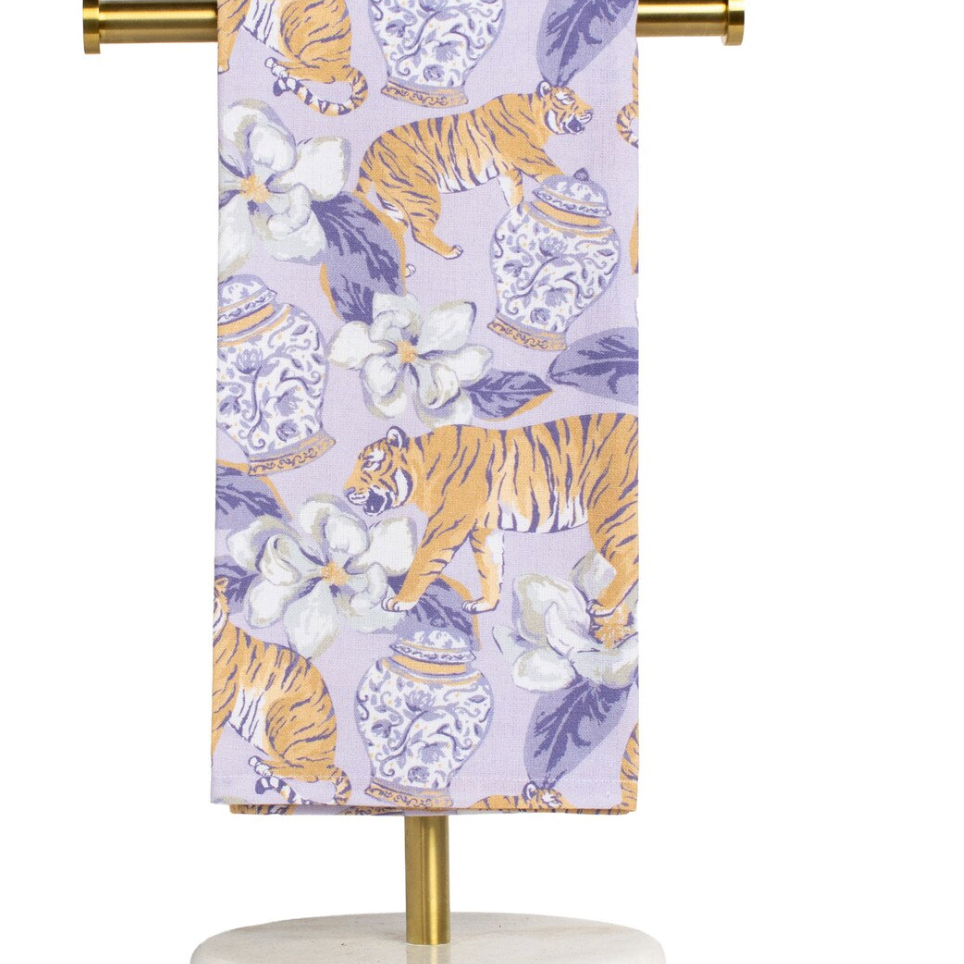 Chinoiserie Tiger Printed Towel