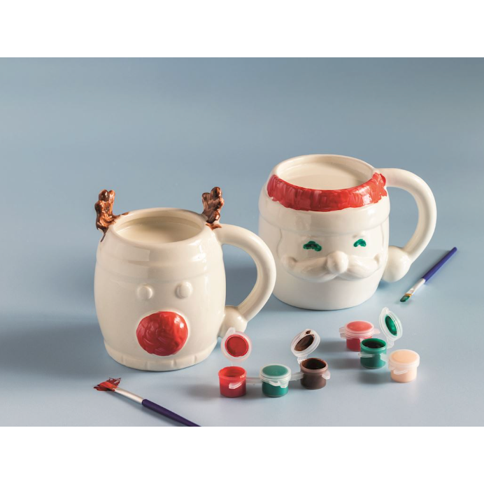 DIY Ceramic Reindeer Mug
