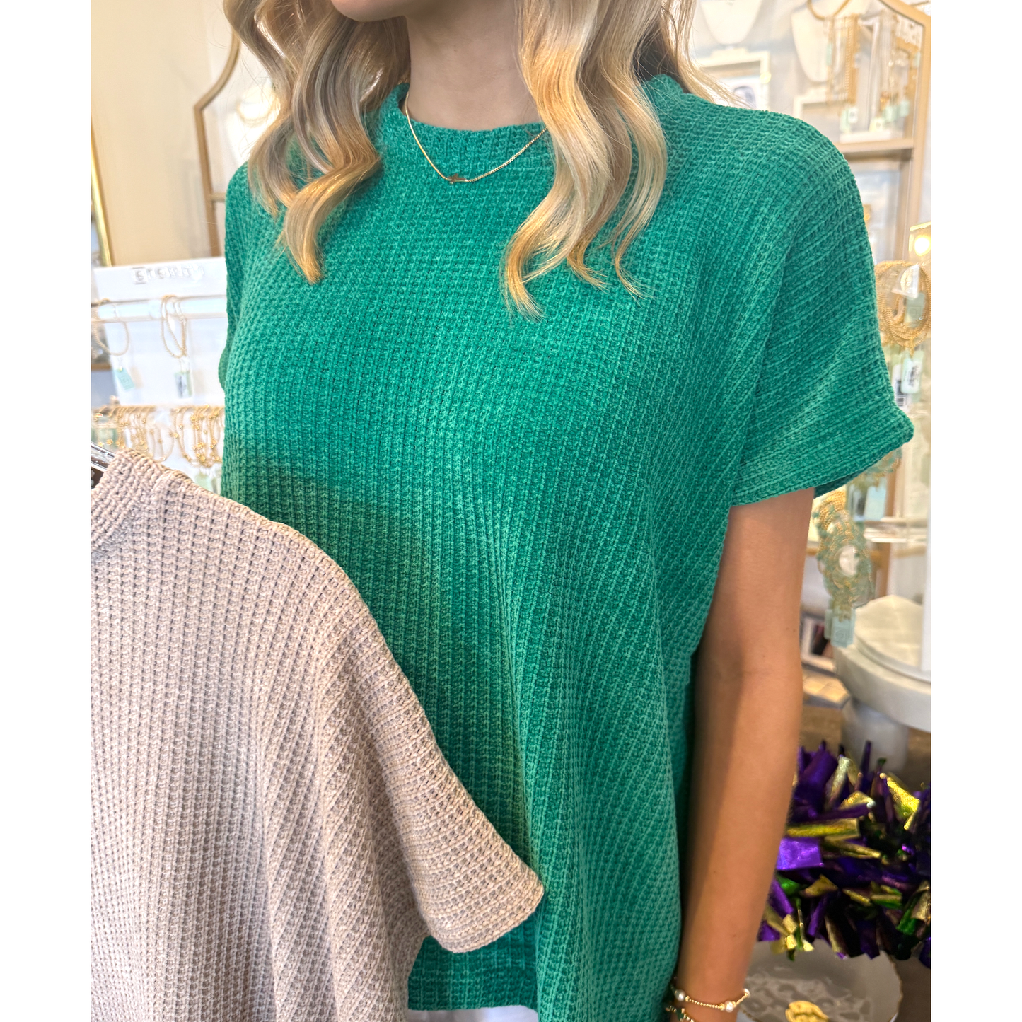 Chenille Sweater - Green