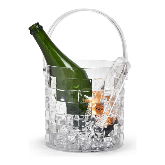 Vintage Ice Bucket w/ Tongs