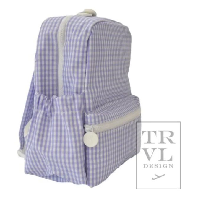 Trvl Mini Backer - Gingham Lilac