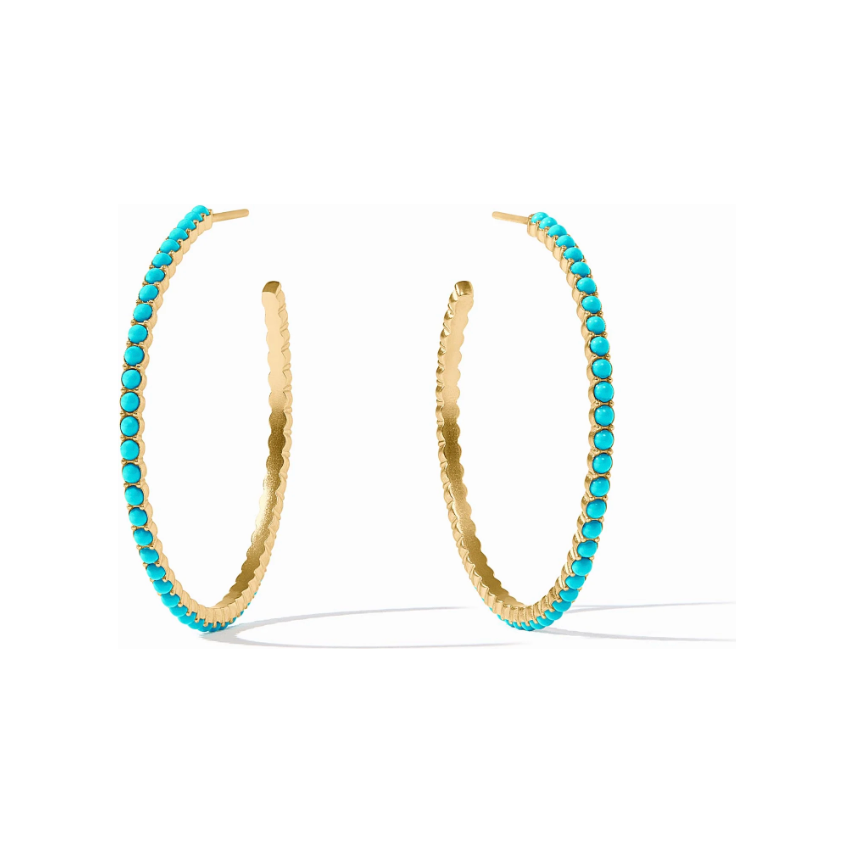 Juliet Hoop - Turquoise - Lrg