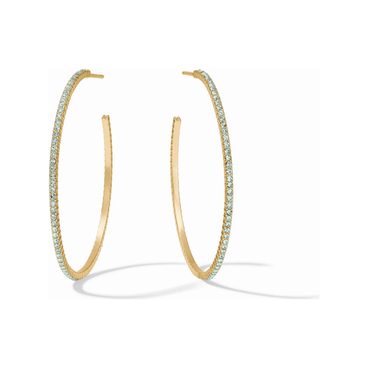 Windsor Hoop - Aquamarine Blue - Lrg