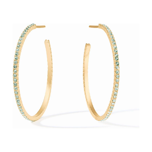 Windsor Hoop - Aquamarine Blue - Med