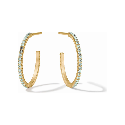 Windsor Hoop - Aquamarine Blue - Small