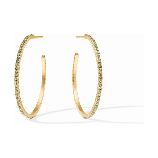 Windsor Hoop - Peridot Green - Med