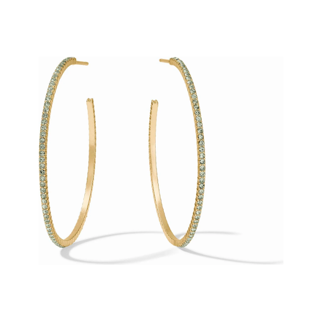 Windsor Hoop - Peridot Green - Lrg