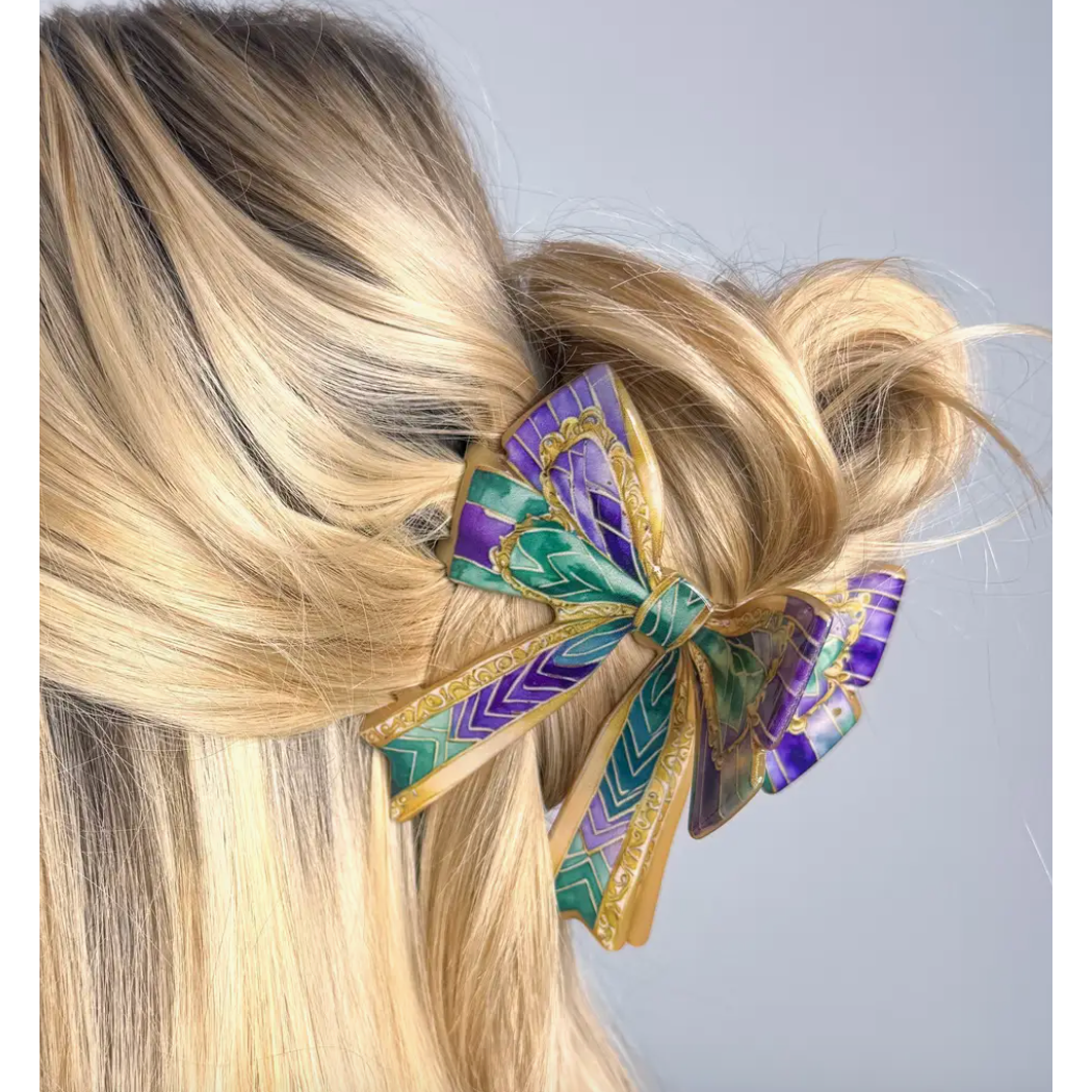 Mardi Bow Claw Clip