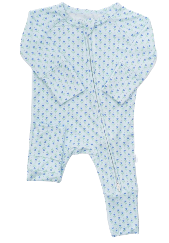 BB's Tulips Sleep Romper: