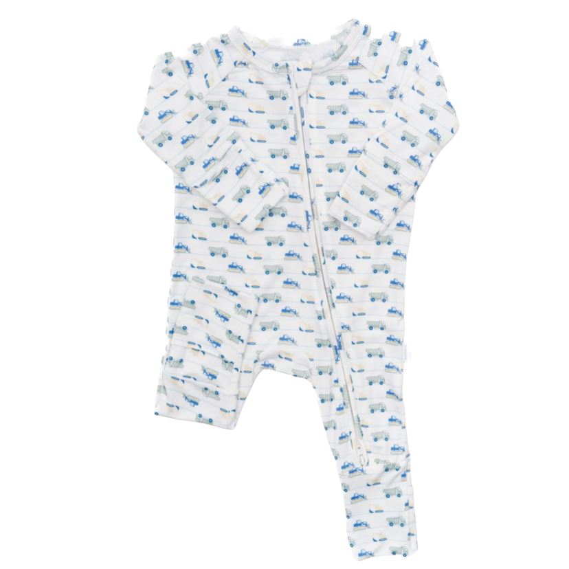 Construction Zone Sleep Romper: