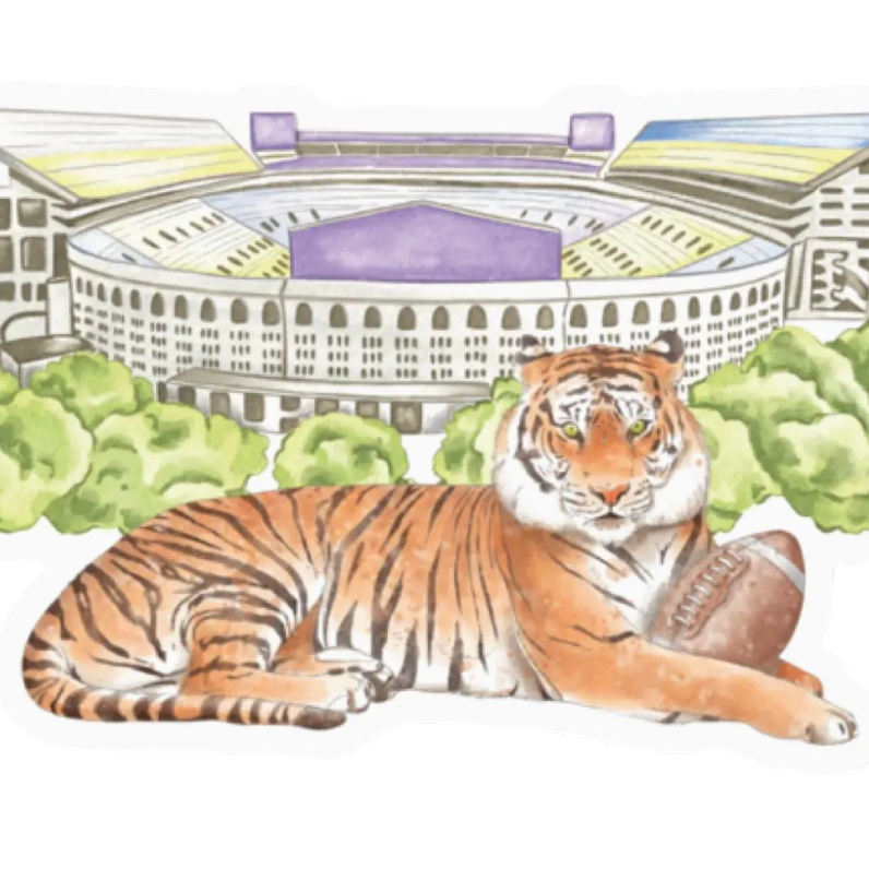 Tiger Stadium Sticker