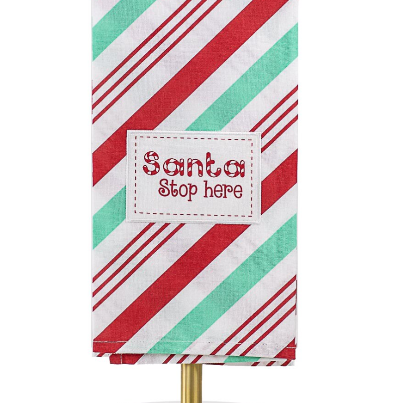 Santa Stop Here Towel